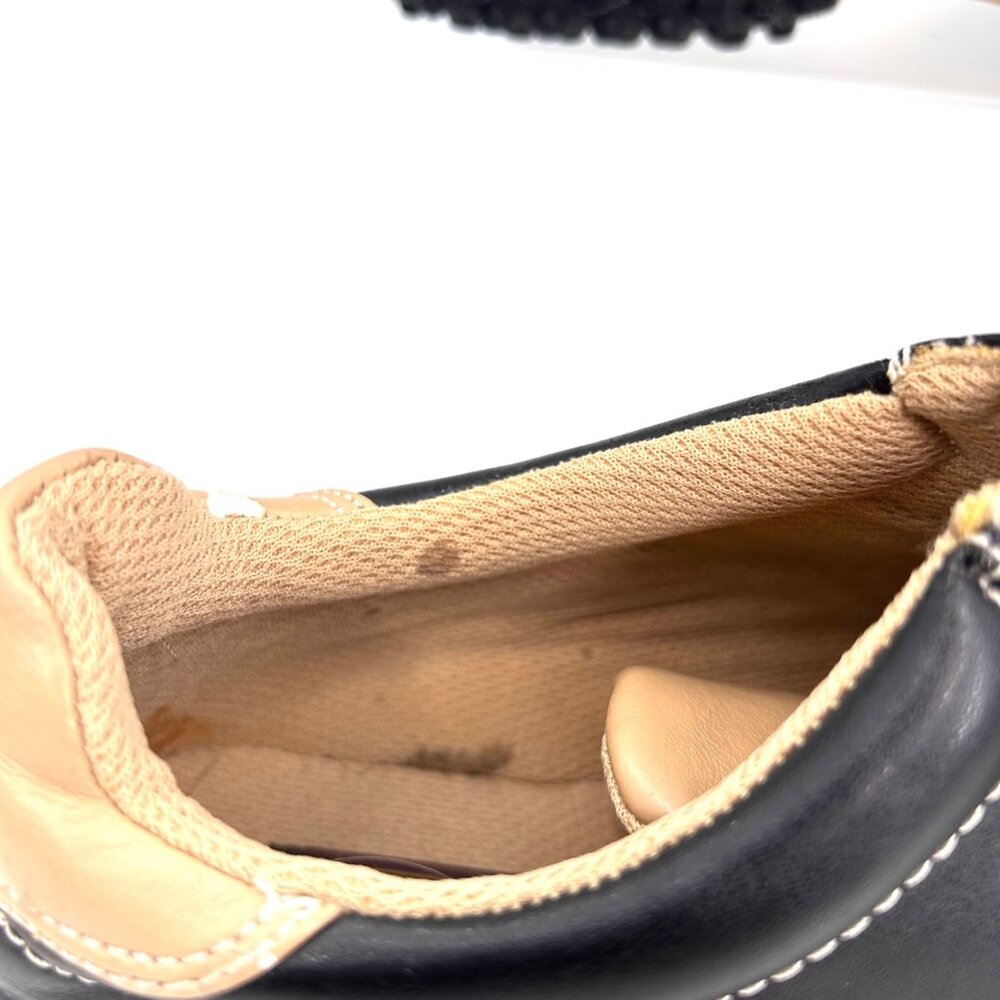 CA COLLECTION BY CARRINI BLACK TAN LEATHER SHOES - 10W - Picture 7 of 12